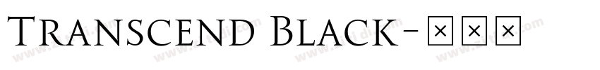 Transcend Black字体转换